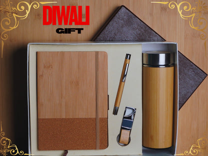 Fashius Corporate Gift Set 4 || Notebook Bottle Keychain Pen GB401
