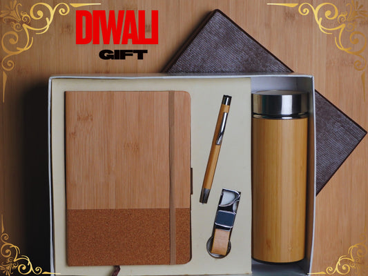 Fashius Corporate Gift Set 4 || Notebook Bottle Keychain Pen GB401