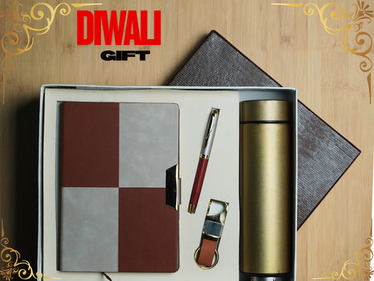 Fashius Corporate Gift Set 4 || Notebook Bottle Keychain Pen GB402