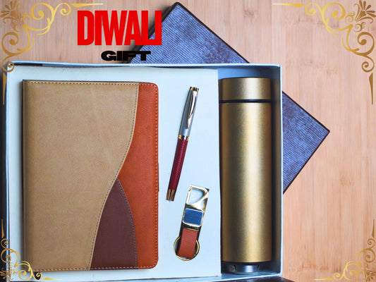Fashius Corporate Gift Set 4 || Notebook Bottle Keychain Pen GB403