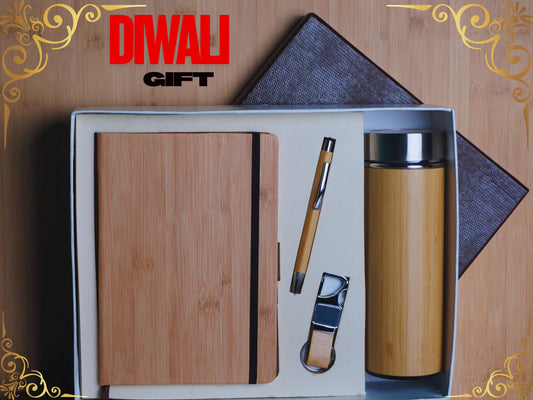 Fashius Corporate Gift Set 4 || Notebook Bottle Keychain Pen GB404