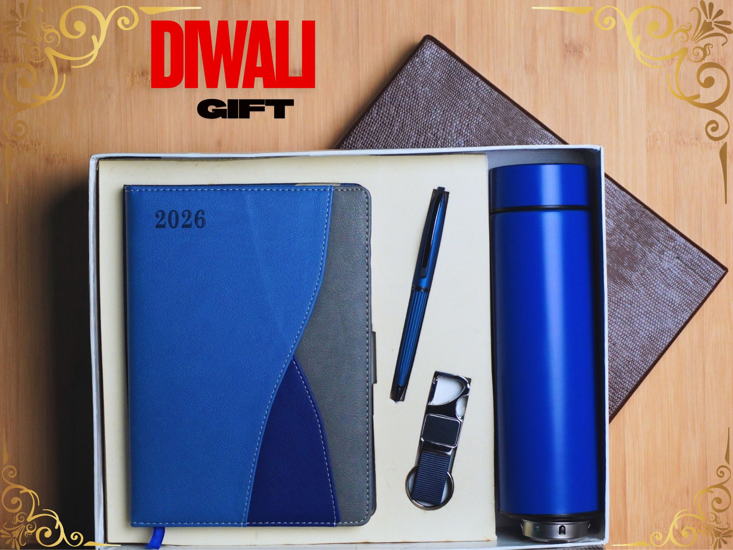 Fashius Corporate Gift Set 4 || Notebook Bottle Keychain Pen GB411