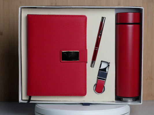 Fashius Corporate Gift Set 4 || Notebook Bottle Keychain Pen GB413