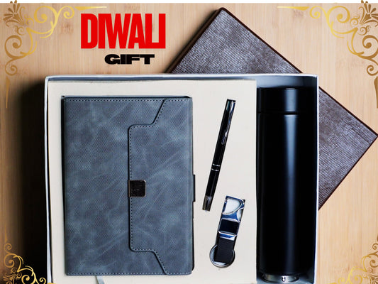 Fashius Corporate Gift Set 4 || Notebook Bottle Keychain Pen GB417