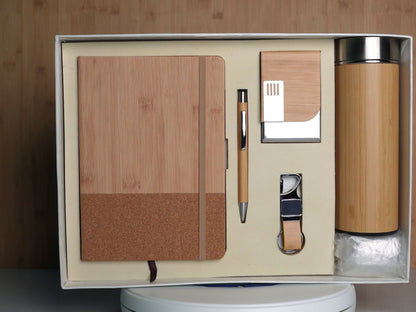 Fashius Corporate Gift Set 5 || Notebook Bottle Keychain Pen Cardholder GB501