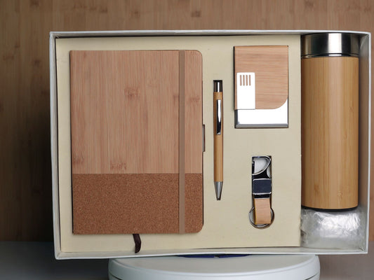 Fashius Corporate Gift Set 5 || Notebook Bottle Keychain Pen Cardholder GB501