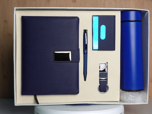 Fashius Corporate Bottle Gift Set 5in1  GB515, Bottle, Notebook, Pen, Cardholder, Keychain
