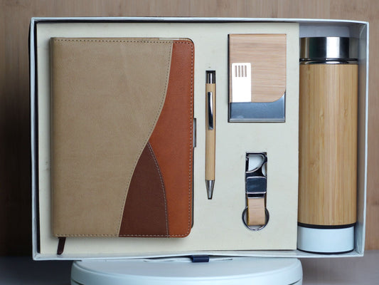 Fashius Corporate Gift Set 5 || Notebook Bottle Keychain Pen GB553