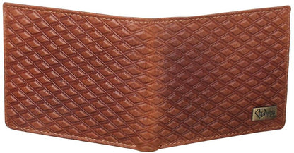 Fashius Men Tan Genuine Leather Wallet
