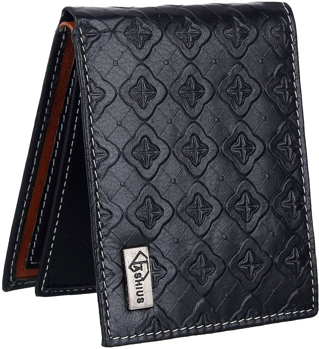 Fashius Men Black Genuine Leather Wallet