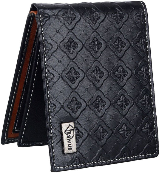 Fashius Men Black Genuine Leather Wallet