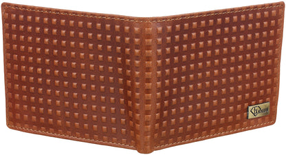 Fashius Men Tan Genuine Leather Wallet