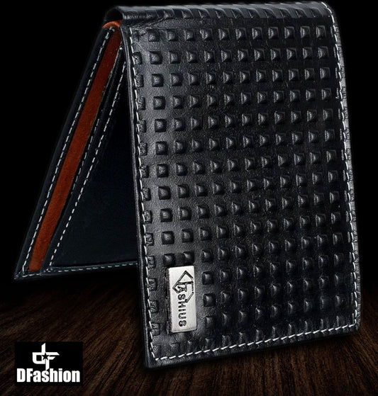 Fashius Men Black Genuine Leather Wallet