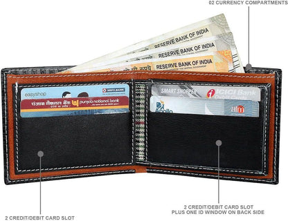 Fashius Men Black Genuine Leather Wallet