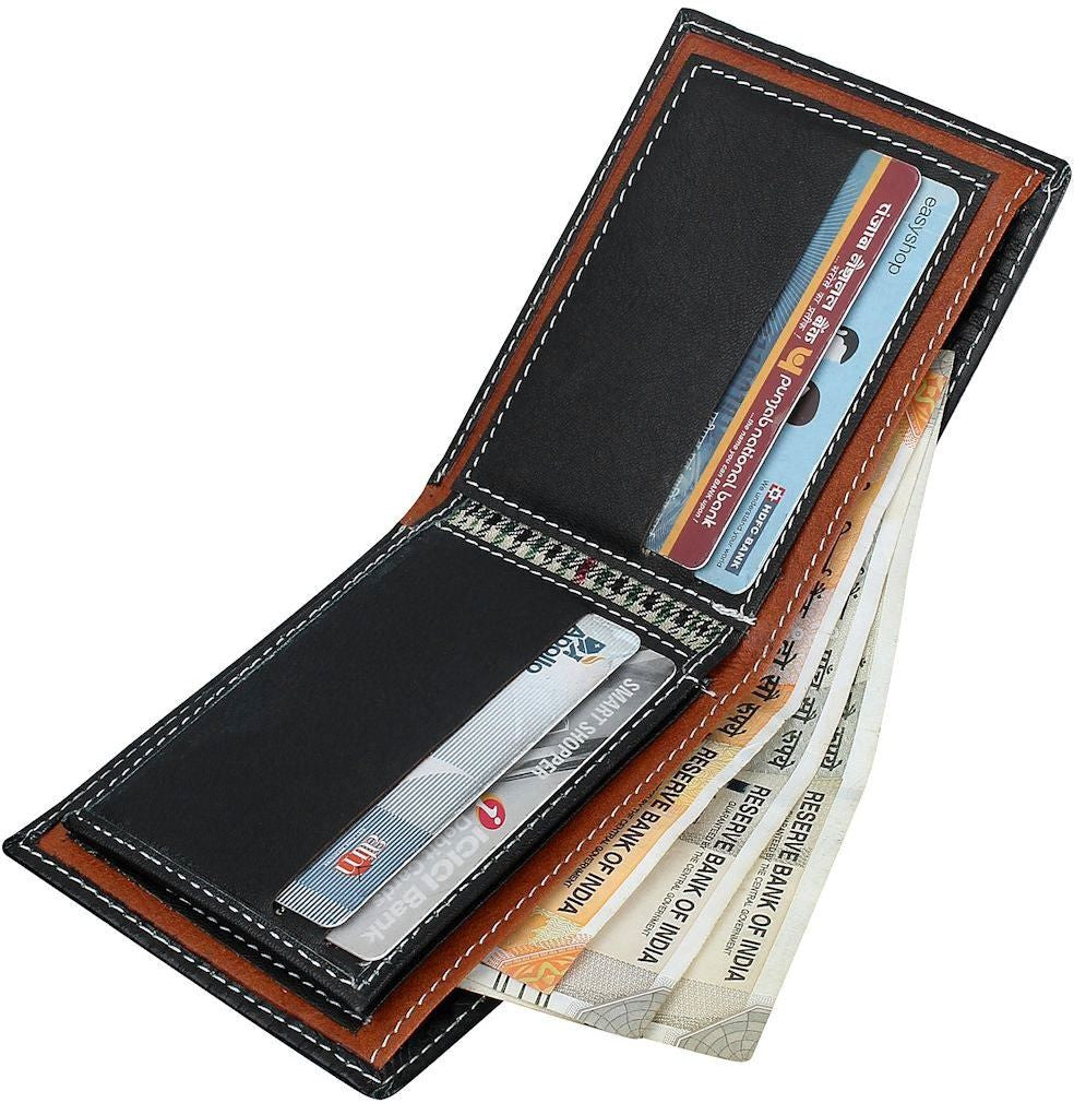 Fashius Men Black Genuine Leather Wallet