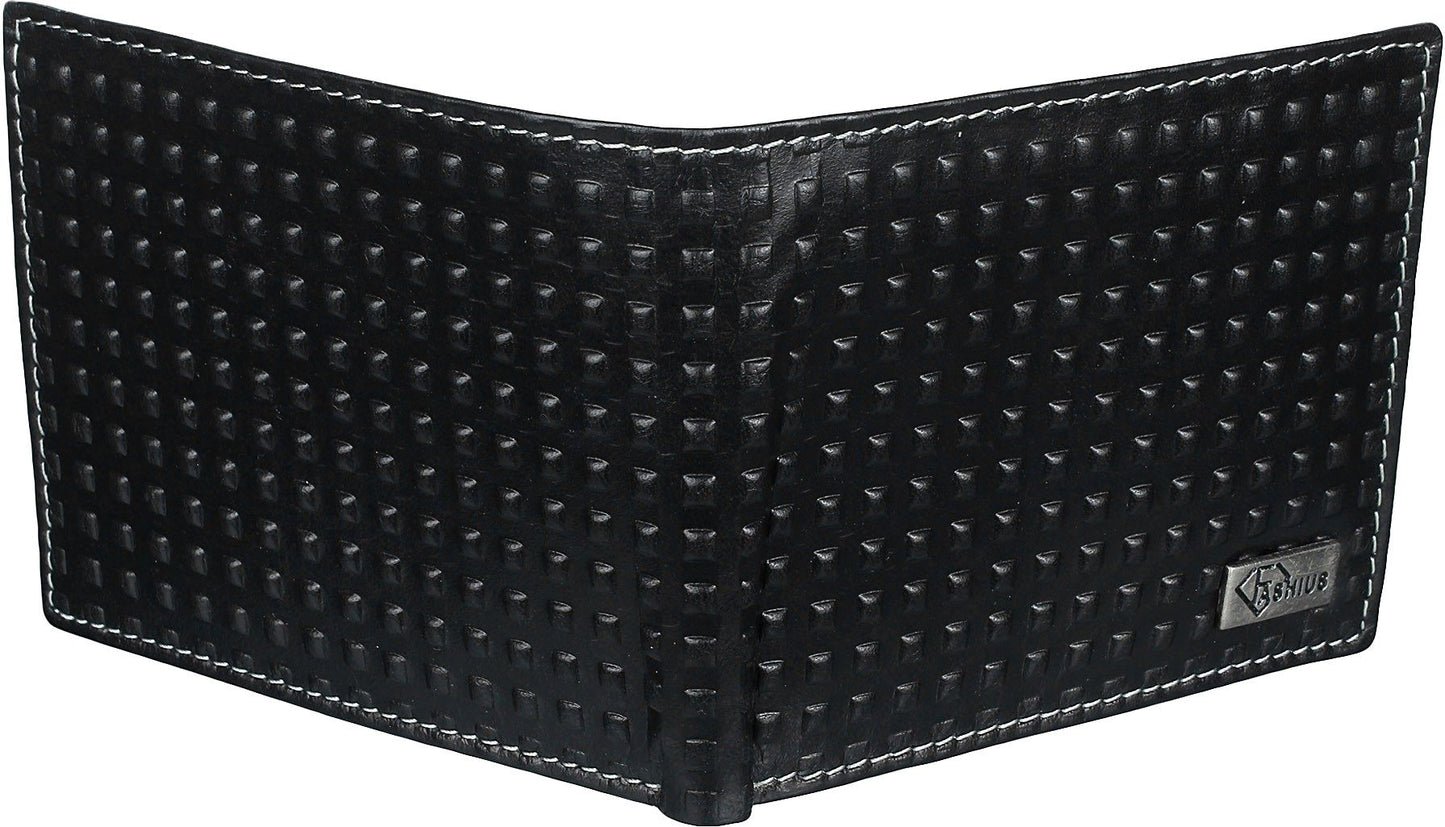 Fashius Men Black Genuine Leather Wallet