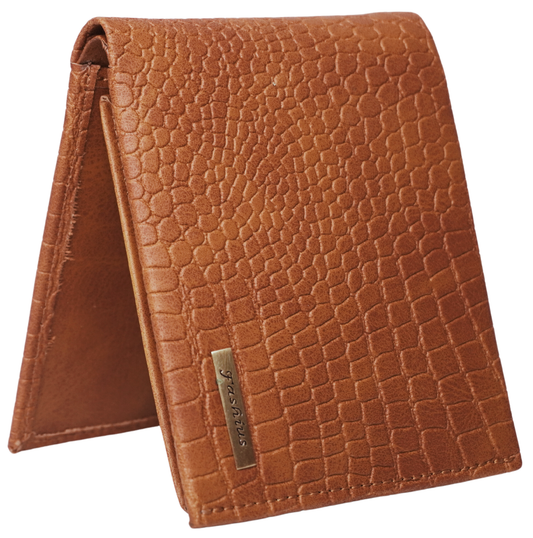Fashius Men Tan Artificial Leather Wallet (12 Card Slots)
