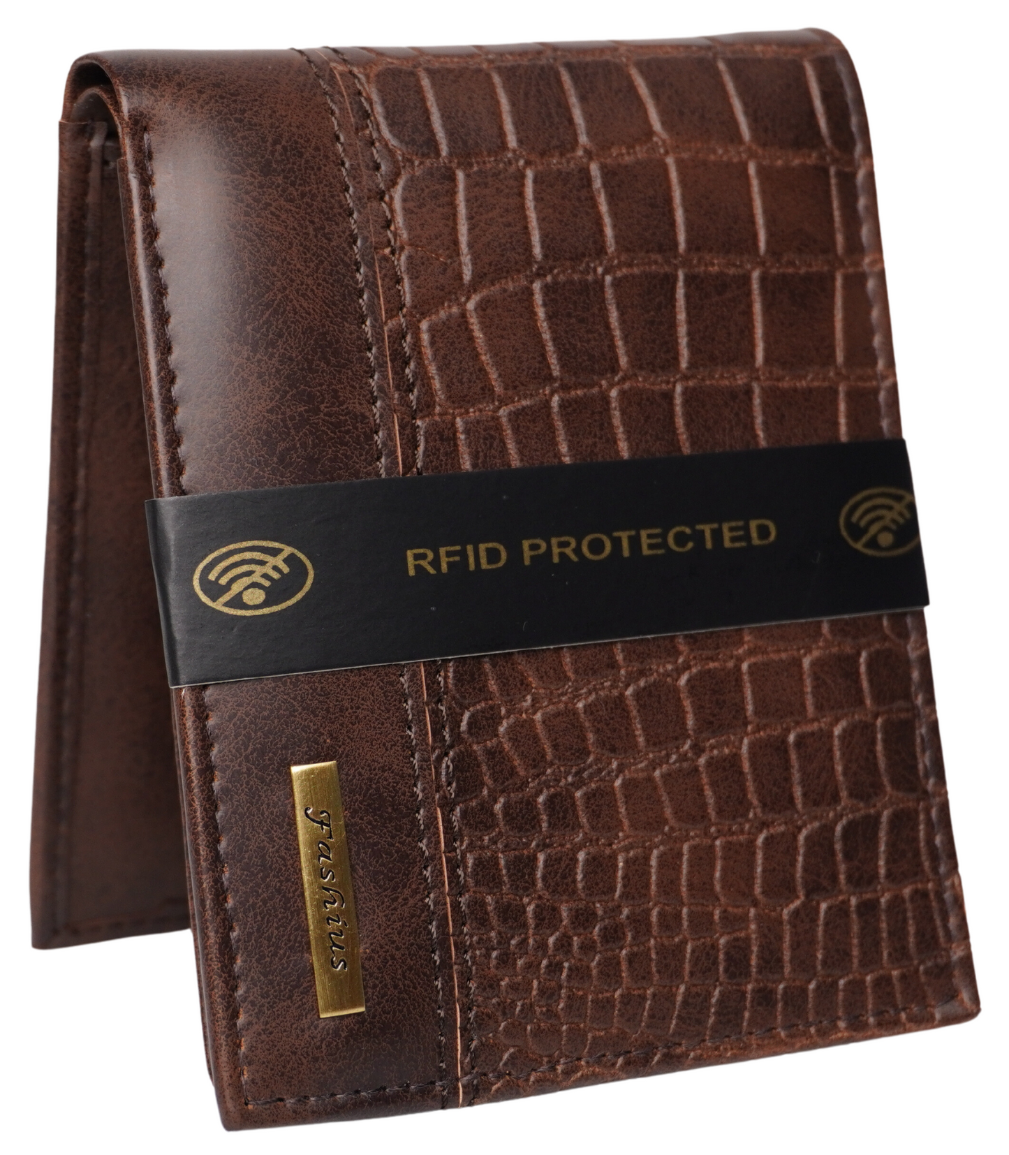 Fashius Men Brown Artificial Leather Wallet (12 Card Slots)