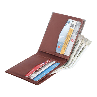 Fashius Men Brown Genuine Leather Wallet