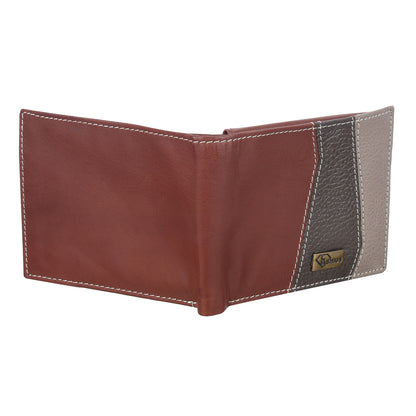 Fashius Men Brown Genuine Leather Wallet