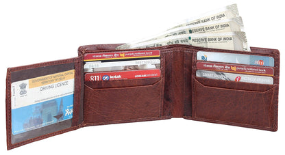 Fashius Men Brown Genuine Leather Wallet